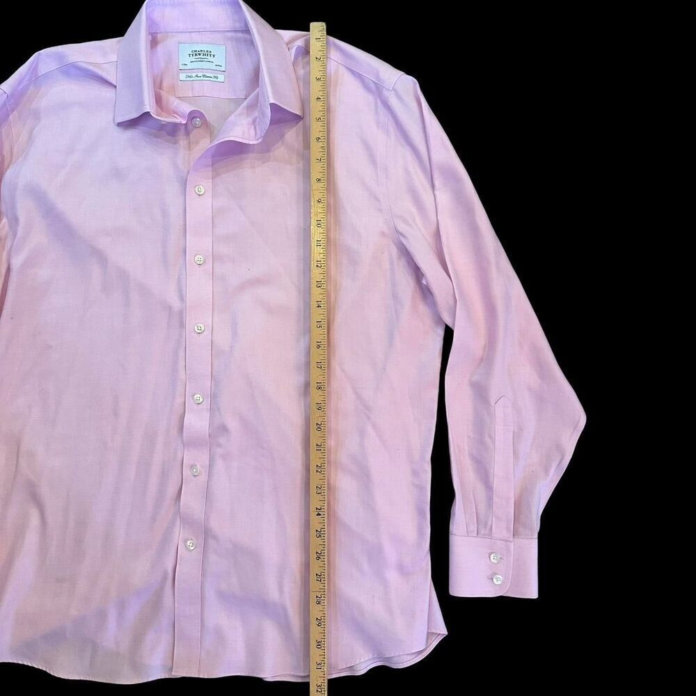 Charles-tyrwhitt Men's Pink Shirt - Picture 3 of 7